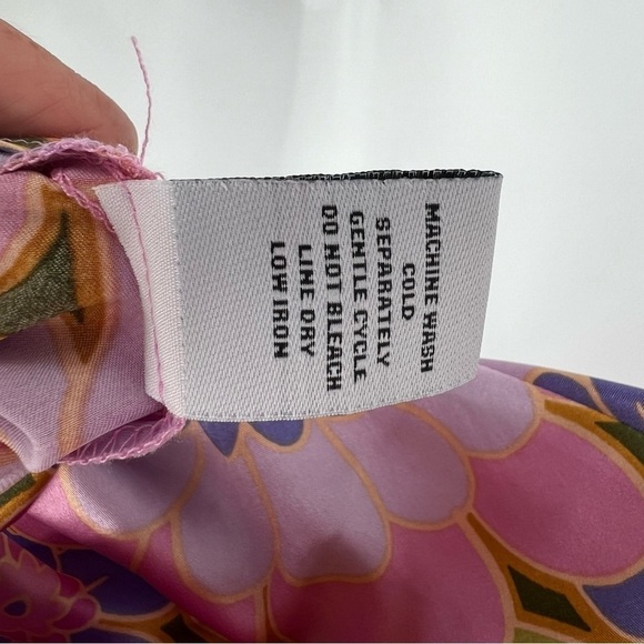 Gorgeous Retro‎ Floral Satin Cowl Neckline vintage Midi Slip  Dress - Picture 8 of 13